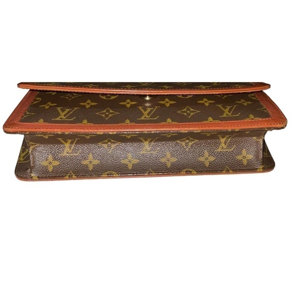 Louis Vuitton Pochette Dame Clutch GM Brown Leather - Picture 3 of 16